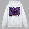 Jordan 12 "Field Purple" DopeSkill Hoodie Sweatshirt Super Sauce Graphic Streetwear - White