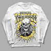 Yellow Snakeskin 11s DopeSkill Long Sleeve T-Shirt Trapped Halloween Graphic