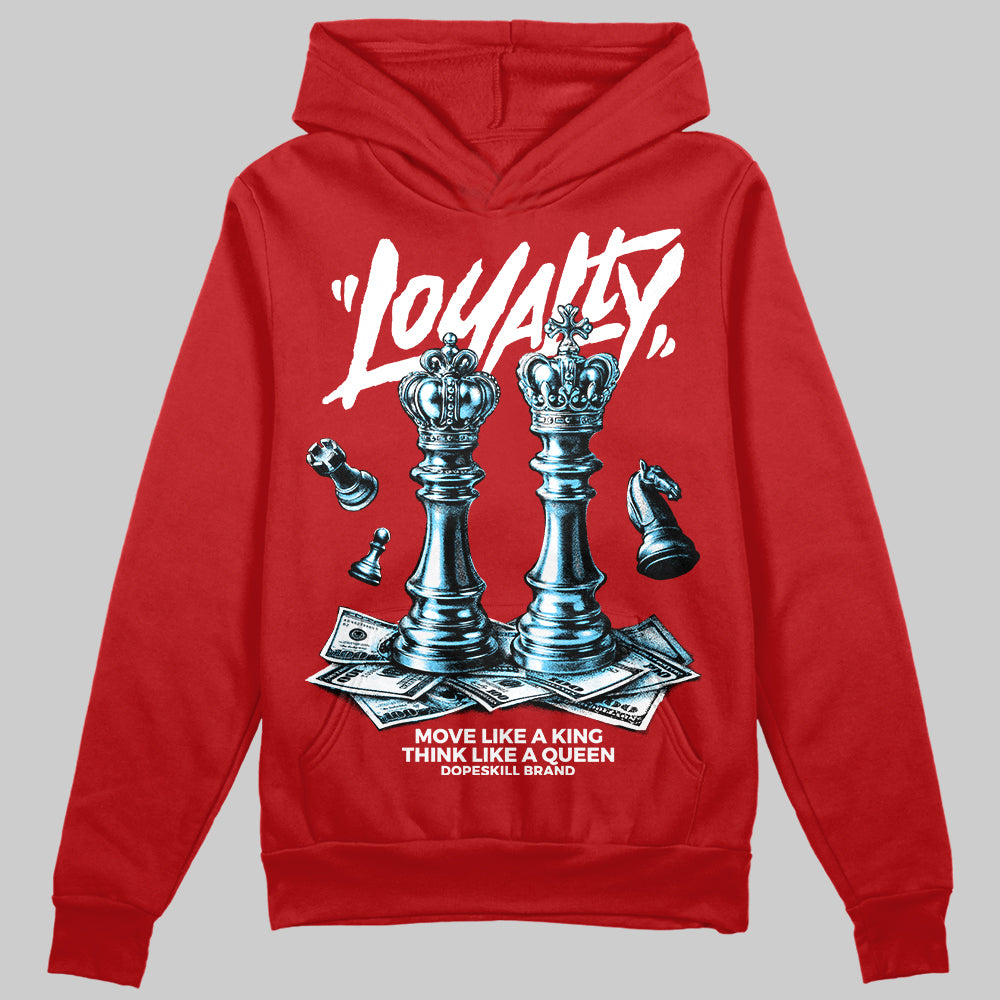 Red Sneakers DopeSkill Hoodie Loyalty Graphic Streetwear - Red