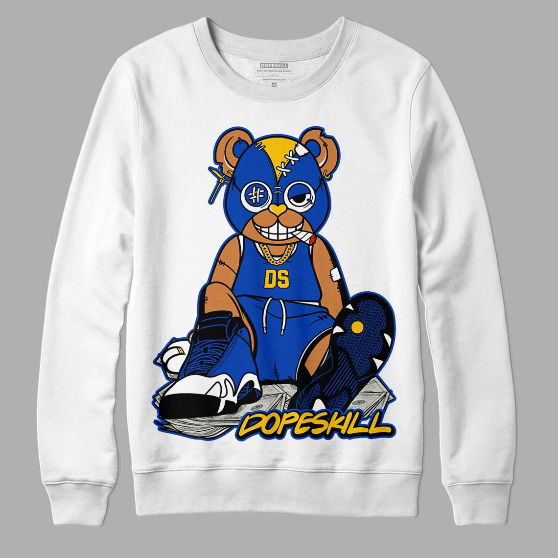 Jordan 14 “Laney” DopeSkill Sweatshirt Greatest Graphic Streetwear - White 