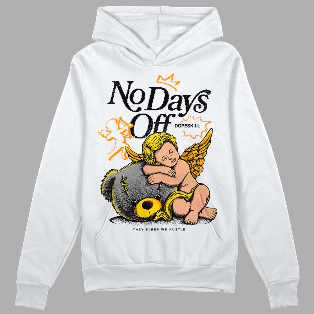 Jordan 6 “Yellow Ochre” DopeSkill Hoodie Sweatshirt New No Days Off Graphic Streetwear - White