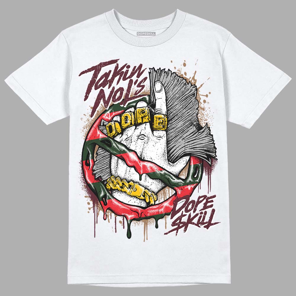 Dunk Low Freddy Krueger DopeSkill T-Shirt Takin No L's Graphic Streetwear - White