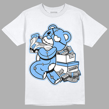 AJ 6 University Blue DopeSkill T-Shirt Bear Steals Sneaker Graphic