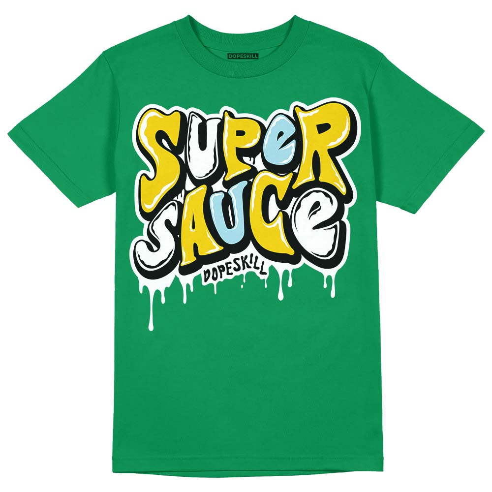 Jordan 5 “Lucky Green” DopeSkill Green T-shirt Super Sauce Graphic Streetwear 