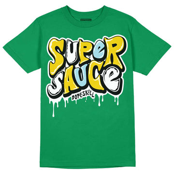 Jordan 5 “Lucky Green” DopeSkill Green T-shirt Super Sauce Graphic Streetwear 