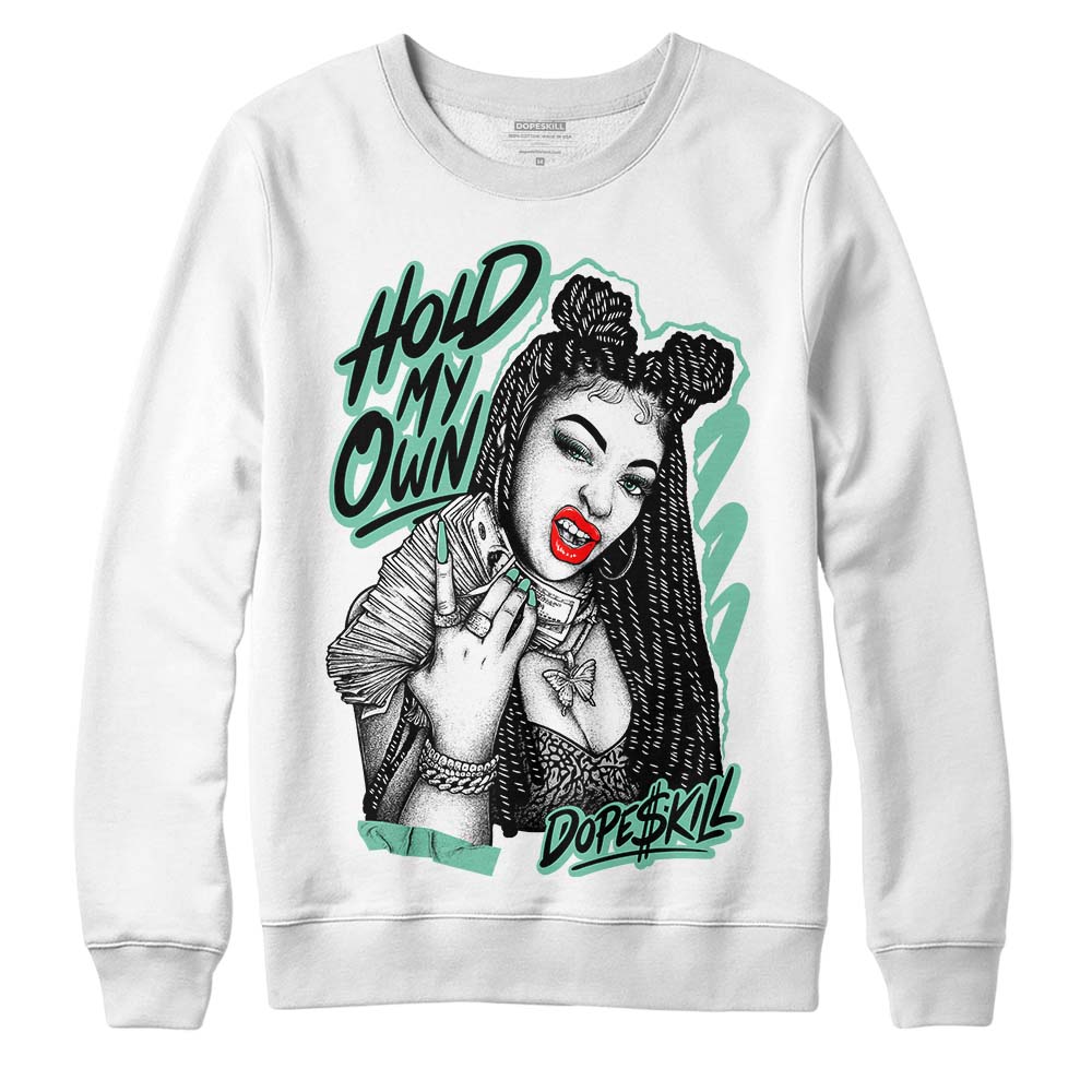 Jordan 3 "Green Glow" DopeSkill Sweatshirt New H.M.O Graphic Streetwear - White