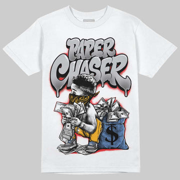 Grey Sneakers DopeSkill T-Shirt Paper Chaser Boy Graphic Streetwear - White 