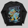 Jordan 11 Retro Gamma Blue (2025) DopeSkill Long Sleeve T-Shirt Money Callin' Graphic Streetwear - black