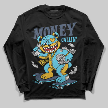 Jordan 11 Retro Gamma Blue (2025) DopeSkill Long Sleeve T-Shirt Money Callin' Graphic Streetwear - black
