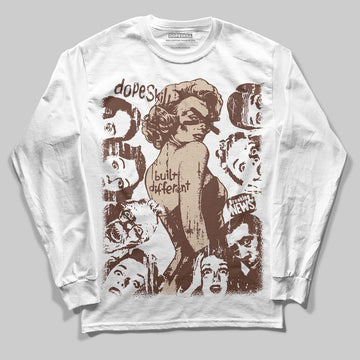 Harris Tweed x Wmns Dunk Low 'Sesame' DopeSkill Long Sleeve T-Shirt Built Different Graphic Streetwear - White 