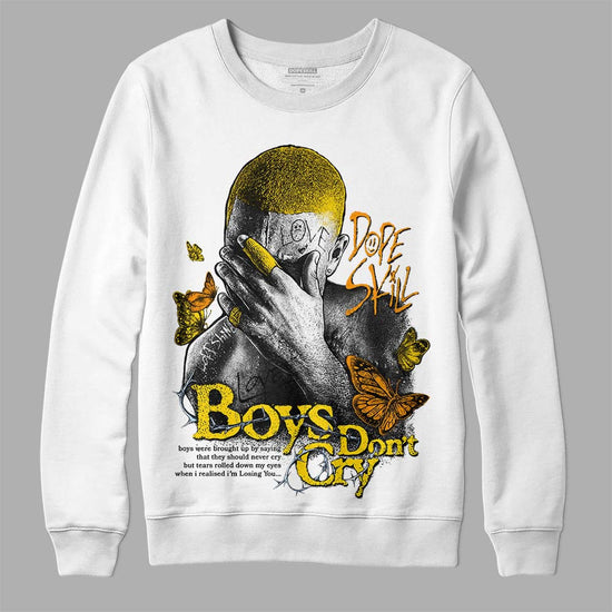 Jordan 6 “Yellow Ochre” DopeSkill Sweatshirt Boys Don't Cry Graphic Streetwear - White