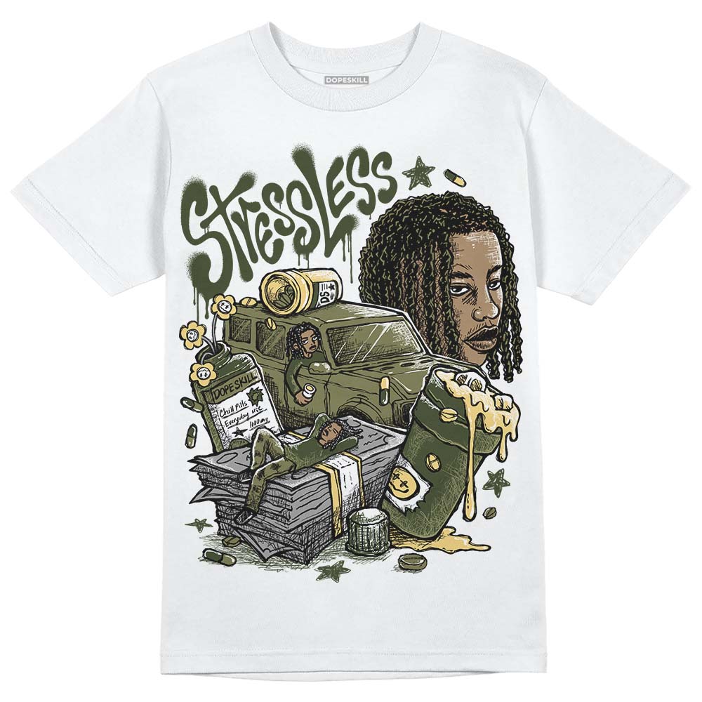 Jordan 4 Retro SE Craft Medium Olive DopeSkill T-Shirt Stressless Graphic Streetwear - WHite