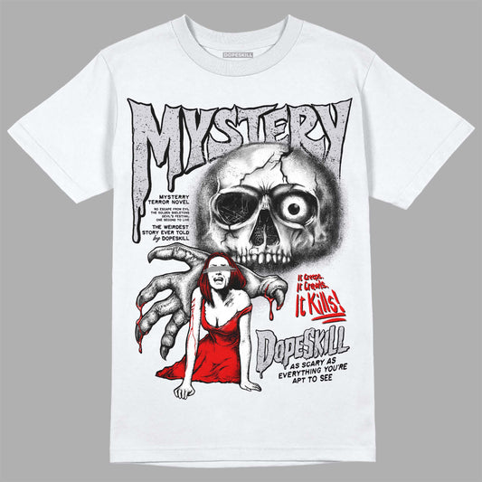 Jordan 2 Retro "Black Cement" DopeSkill T-Shirt Mystery Ghostly Grasp Graphic Streetwear - White 