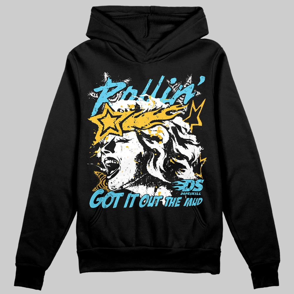 Jordan 11 Retro Gamma Blue (2025) DopeSkill Hoodie Sweatshirt Got It Out The Mud Graphic Streetwear - Black