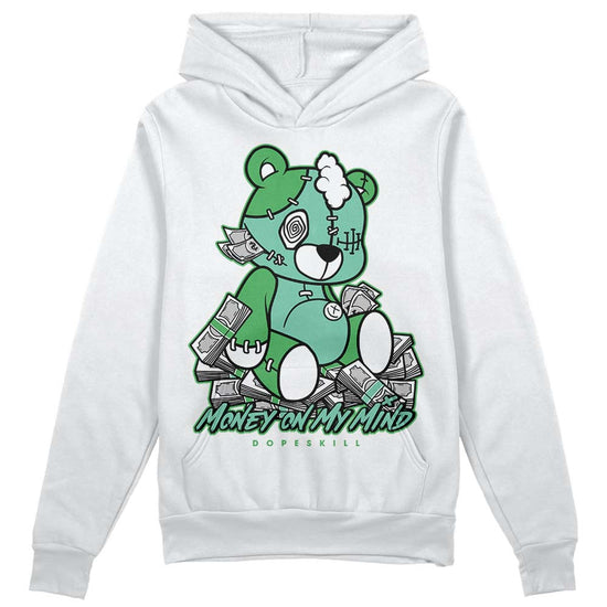 Jordan 1 High OG Green Glow DopeSkill Hoodie Sweatshirt MOMM Bear Graphic Streetwear - White