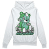 Jordan 1 High OG Green Glow DopeSkill Hoodie Sweatshirt MOMM Bear Graphic Streetwear - White