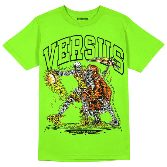 Neon Green Sneakers DopeSkill Neon Green T-Shirt VERSUS Graphic Streetwear