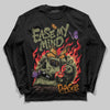 Olive Sneakers DopeSkill Long Sleeve T-Shirt Ease My Mind Graphic Streetwear - black