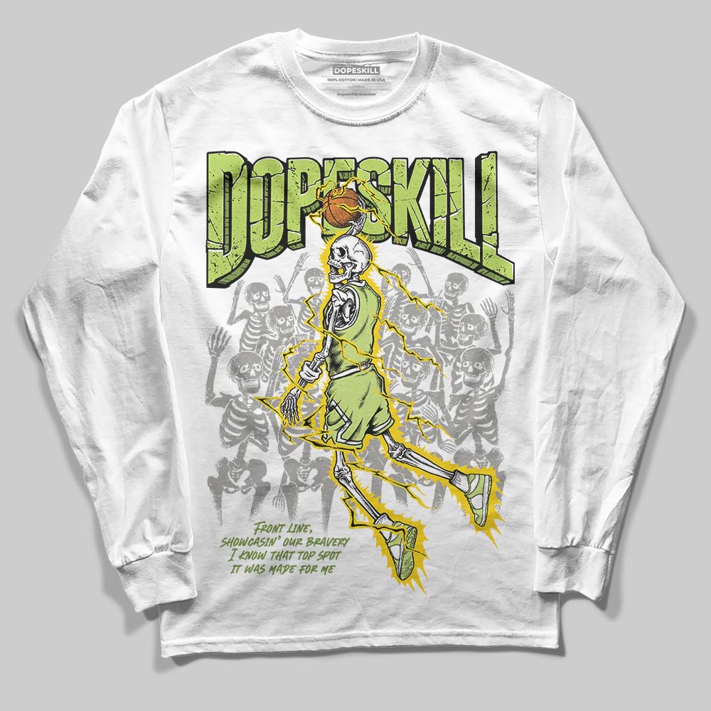 Dunk Low Pro SB 'Fruity Pack - Green Apple' DopeSkill Long Sleeve T-Shirt Thunder Dunk Graphic Streetwear - White