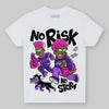 PURPLE Sneakers DopeSkill Toddler Kids T-shirt No Risk No Story Graphic Streetwear - White