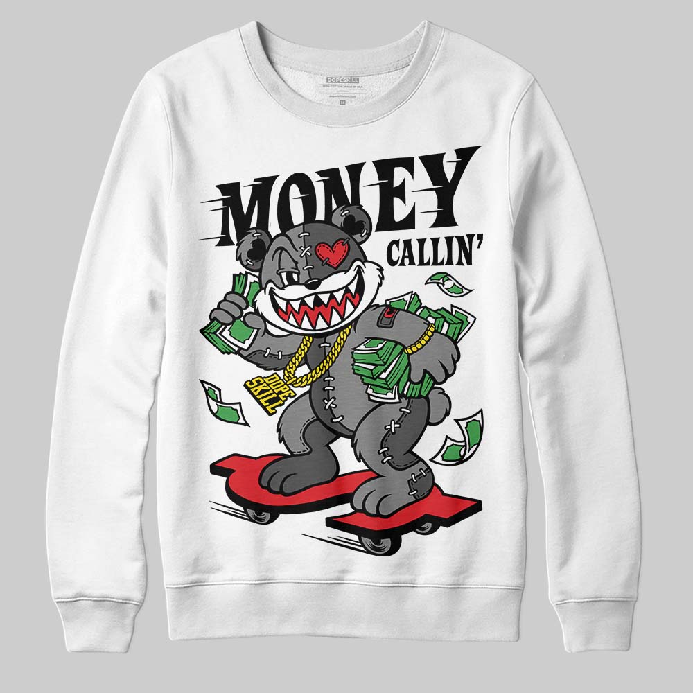 Jordan 10 Retro Shadow (2025) DopeSkill Sweatshirt Money Callin' Graphic Streetwear - White
