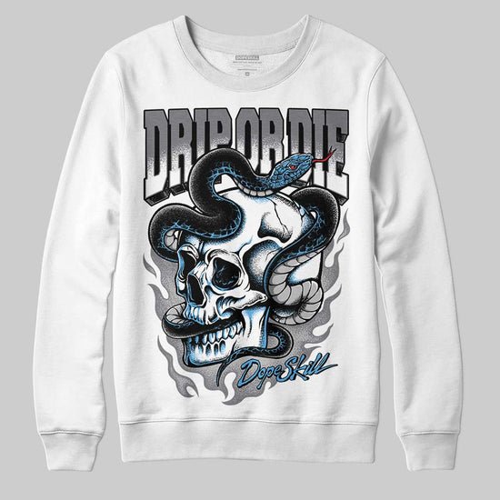 Jordan 9 Retro 'Flint Grey' 2026 DopeSkill Sweatshirt Drip or Die Graphic Streetwear - White