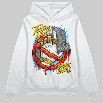 Nike Dunk Low x LeBron James 'Fruity Pebbles' DopeSkill Hoodie Sweatshirt Takin No L's Graphic Streetwear - White