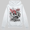 Jordan 4 “Flight Club” DopeSkill Hoodie Sweatshirt Drip Season Graphic Streetwear - White