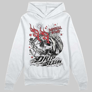 Jordan 4 “Flight Club” DopeSkill Hoodie Sweatshirt Drip Season Graphic Streetwear - White