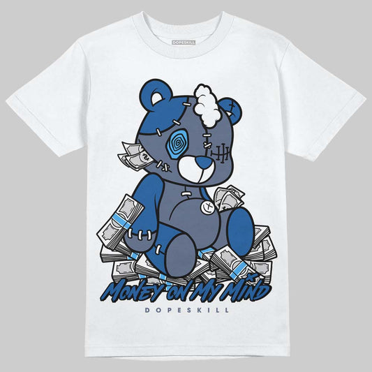 Jordan 11 Retro Low Diffused Blue DopeSkill T-Shirt MOMM Bear Graphic Streetwear - White