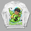 Neon Green Sneakers DopeSkill Long Sleeve T-Shirt Heaven Sent Graphic Streetwear - White