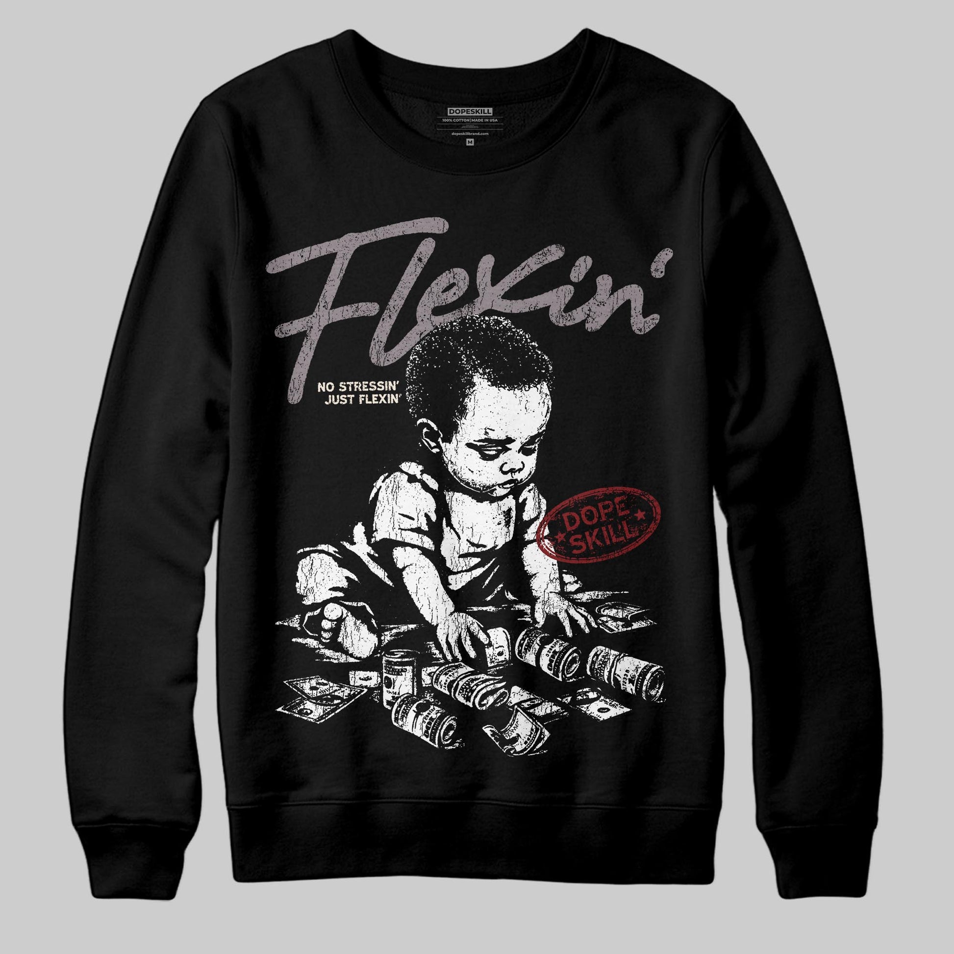 A Ma Maniére x Air Jordan 6 Retro “Smoky Mauve”⁠ DopeSkill Sweatshirt Flexin' Graphic Streetwear - Black