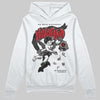 Jordan 4 “Black Cat” (2025) DopeSkill Hoodie Sweatshirt Nevermind Graphic Streetwear - White