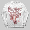 Red Sneakers DopeSkill Long Sleeve T-Shirt Stack Paper Graphic Streetwear - White