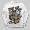 Jordan 5 Retro OG Black Metallic Reimagined DopeSkill Long Sleeve T-Shirt Don't Kill My Vibe Graphic Streetwear - White