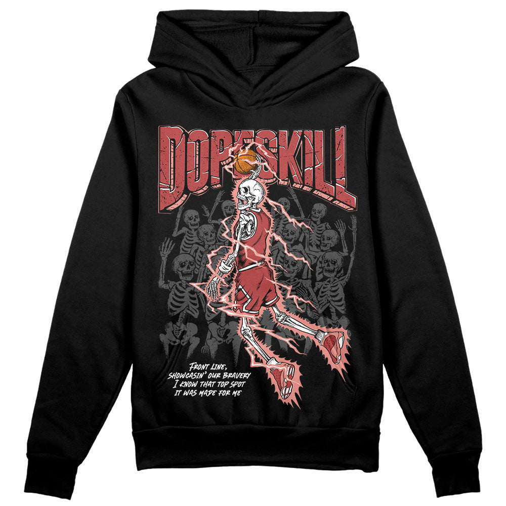 Jordan 13 “Dune Red” DopeSkill Hoodie Sweatshirt Thunder Dunk Graphic Streetwear - Black