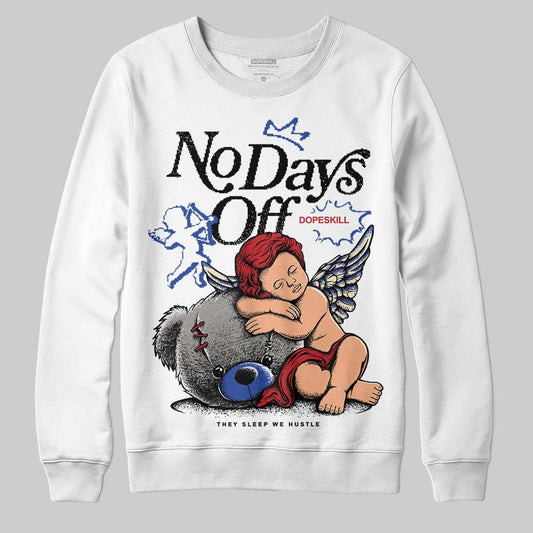 Jordan 4 “Rare Air” DopeSkill Sweatshirt New No Days Off Graphic Streetwear - White 