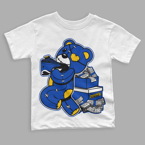 Jordan 14 “Laney” DopeSkill Toddler Kids T-shirt Bear Steals Sneaker Graphic Streetwear - White