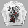 Jordan 1 High OG “Black/White” DopeSkill Long Sleeve T-Shirt Money Loves Me Graphic Streetwear - White 