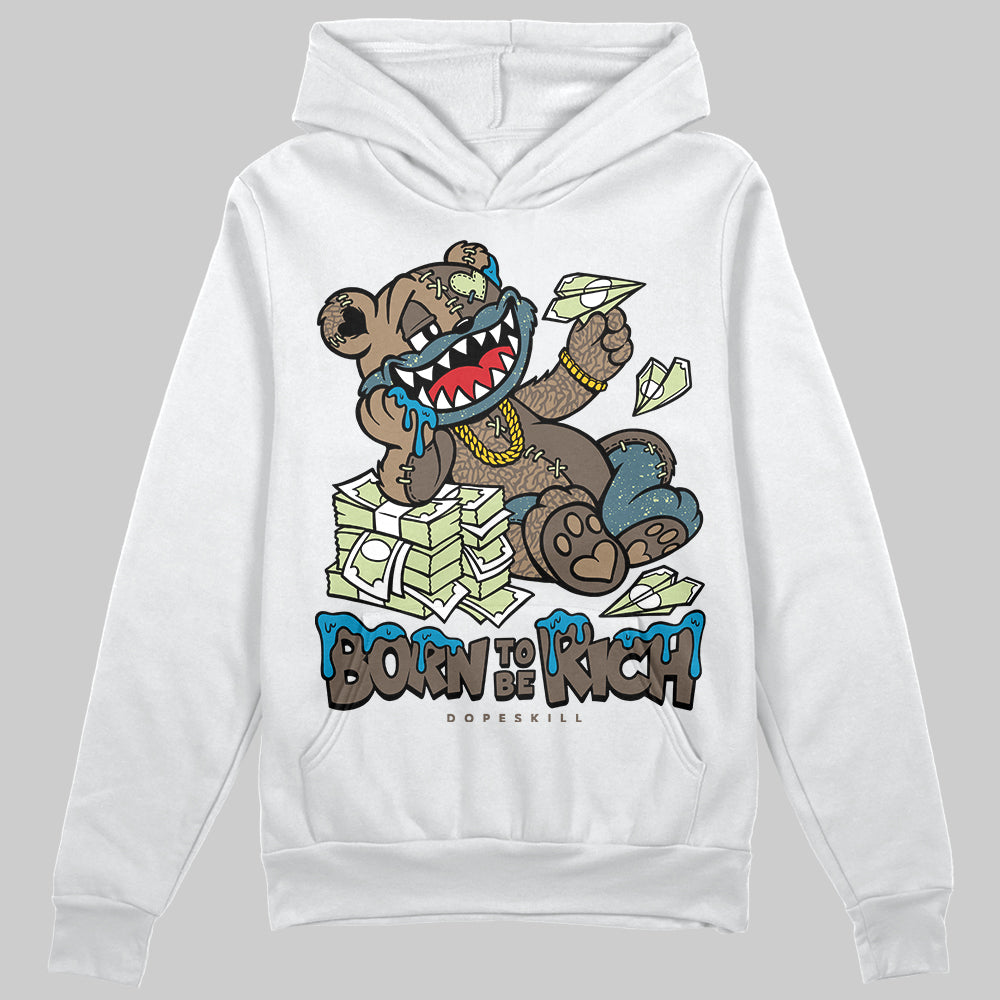 Jordan 3 GS “We Outside” DopeSkill Hoodie Sweatshirt Born To Be Rich Graphic Streetwear - White