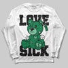 Green Sneakers DopeSkill Long Sleeve T-Shirt Love Sick Graphic Streetwear - White