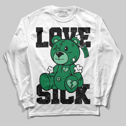 Green Sneakers DopeSkill Long Sleeve T-Shirt Love Sick Graphic Streetwear - White
