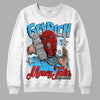 Jordan 2 Low "University Blue" DopeSkill Sweatshirt Get Rich Graphic Streetwear - White 