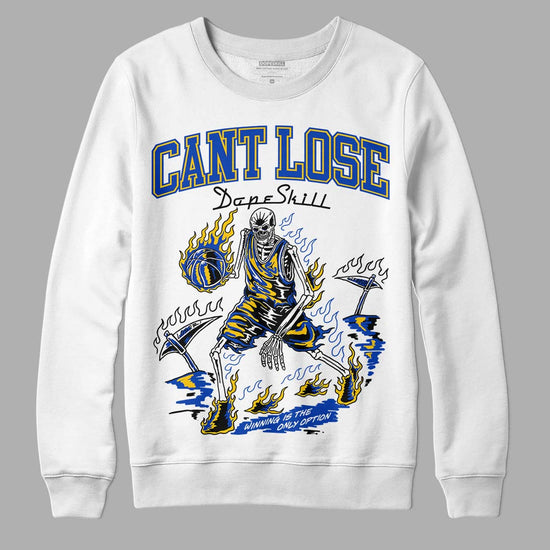 Jordan 14 “Laney” DopeSkill Sweatshirt Cant Lose Graphic Streetwear - White