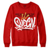 Red Sneakers  DopeSkill Red Sweatshirt Queen Graphic Streetwear 