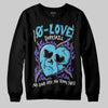 Jordan 8 Retro 'Aqua' 2025 DopeSkill Sweatshirt Crying Heart Graphic Streetwear - Black