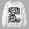 Jordan 3 "Green Glow" DopeSkill Sweatshirt Sick Bear Graphic Streetwear - White