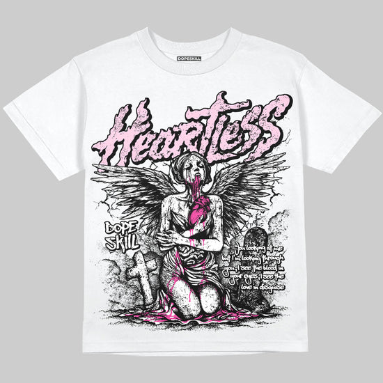 Pink Sneakers DopeSkill Oversize Print T-Shirt Heartless Graphic Streetwear