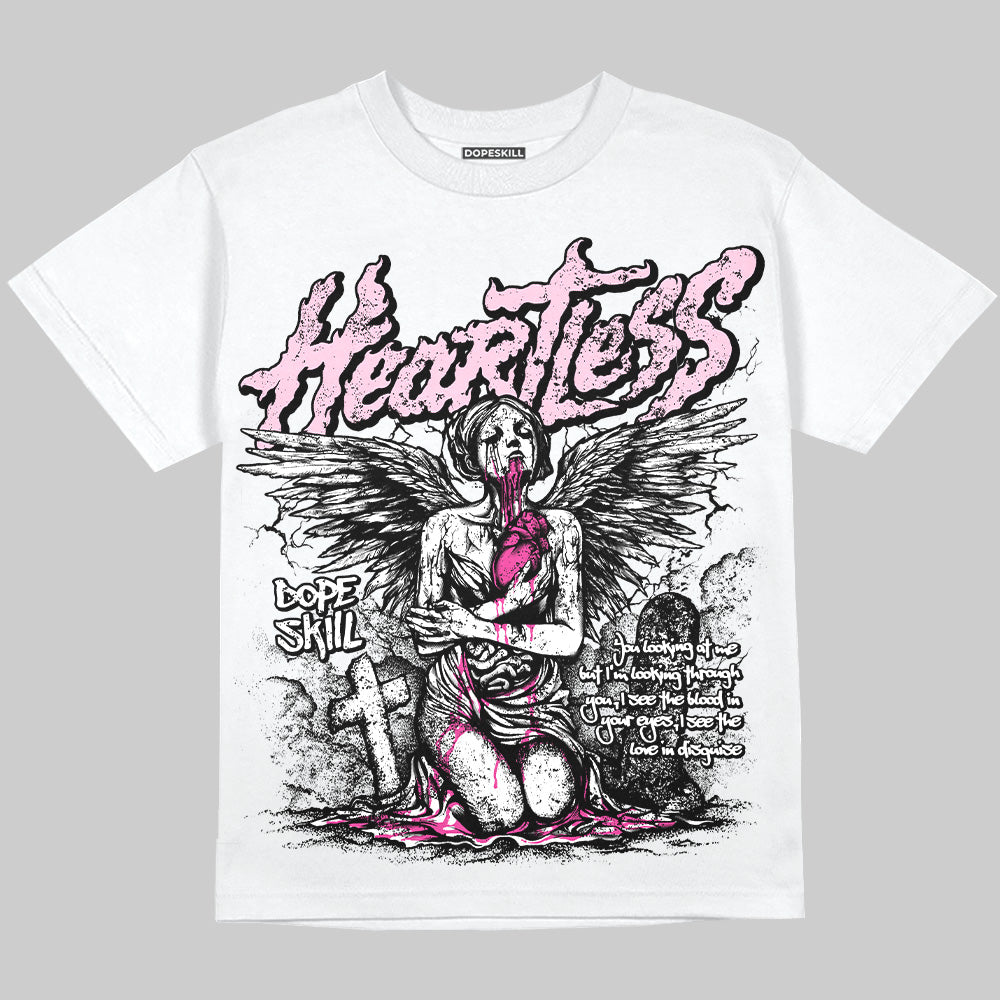 Pink Sneakers DopeSkill Oversize Print T-Shirt Heartless Graphic Streetwear