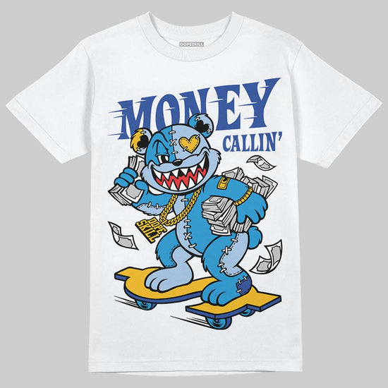 Royal Blue Sneakers DopeSkill T-Shirt Money Callin' Graphic Streetwear - WHite